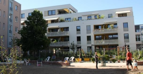 Wohnprojekt in der Mark-Twain-Straße (Foto: Stadt Heidelberg) Wohnprojekt in der Mark-Twain-Straße.