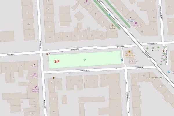 „Sport im Park“ – Dante-Spielplatz. (Foto: OpenStreetMap) Dante-Spielplatz