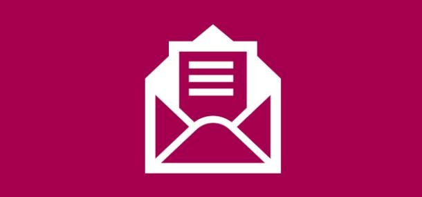 Antragsformular (Grafik: Stadt HD) Pictogramm eines Antrags im Briefumschlag