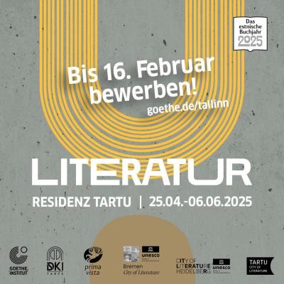 Open Call: Literatur-Residenz Tartu 2025 Open Call: Literatur-Residenz Tartu 2025