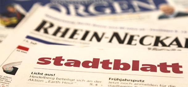 Pressemitteilungen und Dokumente (Foto: Stadt Heidelberg) Zeitungen aus dem Rhein-Neckar-Kreis