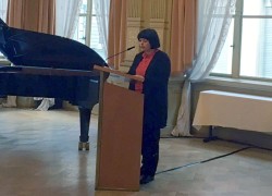 Laudatorin Manuela Waeber. (Foto: Stadt Heidelberg) Laudatorin Manuela Waeber. (Foto: Stadt Heidelberg)