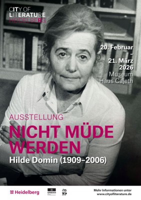 Plakatmotiv der Ausstellung (Grafik: Stadt Heidelberg, Foto: Hermann Speer)