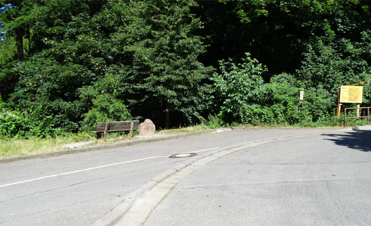 Parkplatz am Buswendeplatz Köpfel.