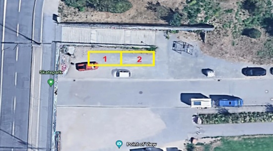 Uferstraße von oben