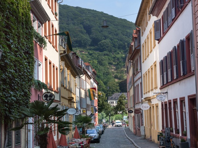 Blick in eine Heidelberger Altstadt-Gasse (Foto: Diemer)