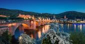 Beleuchtete Alte Brücke und Schloss (Foto: Heidelberg Marketing)